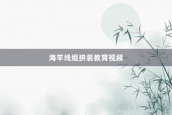 海竿线组拼装教育视频